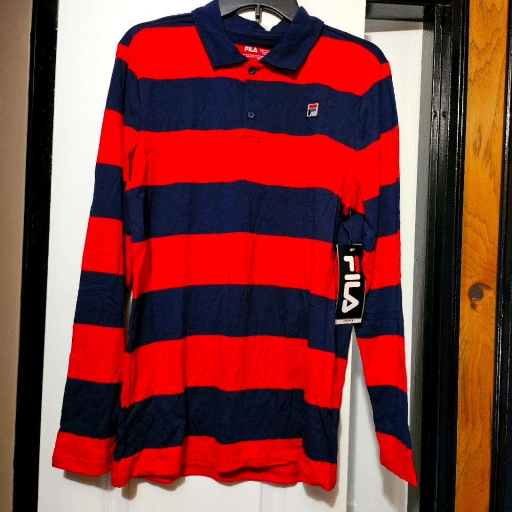 Fila Heritage Boyfriend Polo Long Sleeve Shirt